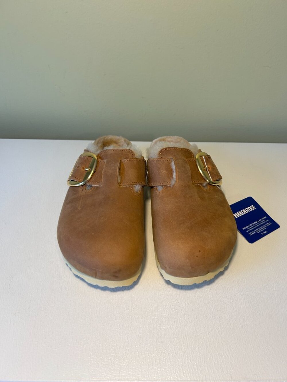 Birkenstock Boston Big Buckle Shearling Clogs - Picture 3 of 16